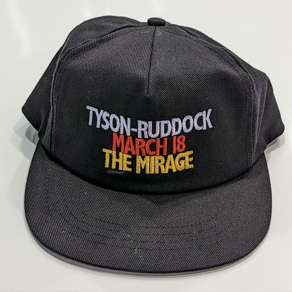 Vintage 90s Official Tyson-Ruddock March 18th The Mirage Snapback Hat